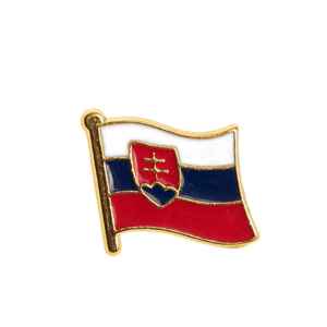 Odznak Slovensko zlatá vlajka 1,8cmx1,5cm