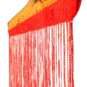 Šňůrková záclona Curtain 100x200 cm červená
